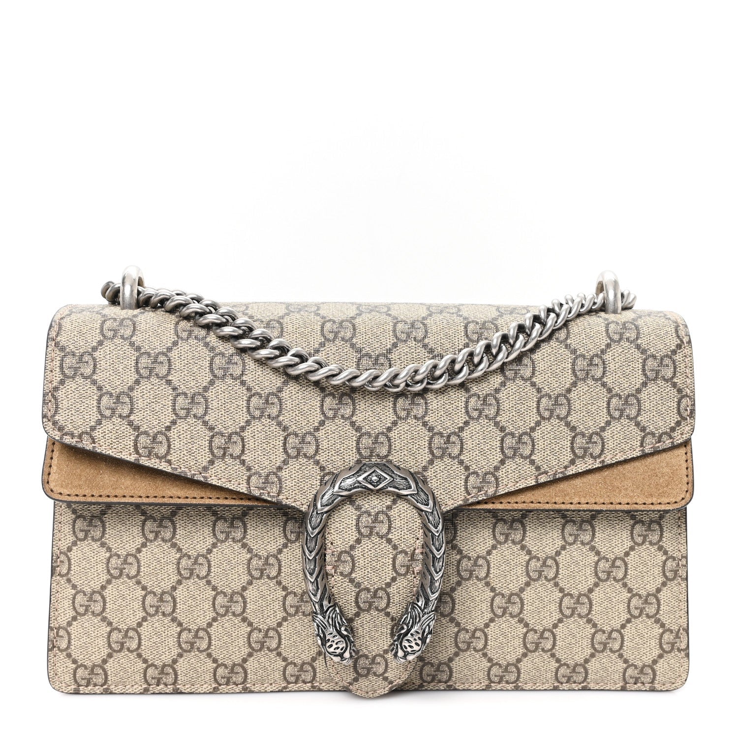 GUCCI SUPREME MONOGRAM TAUPE BAG | Dionysus Mini