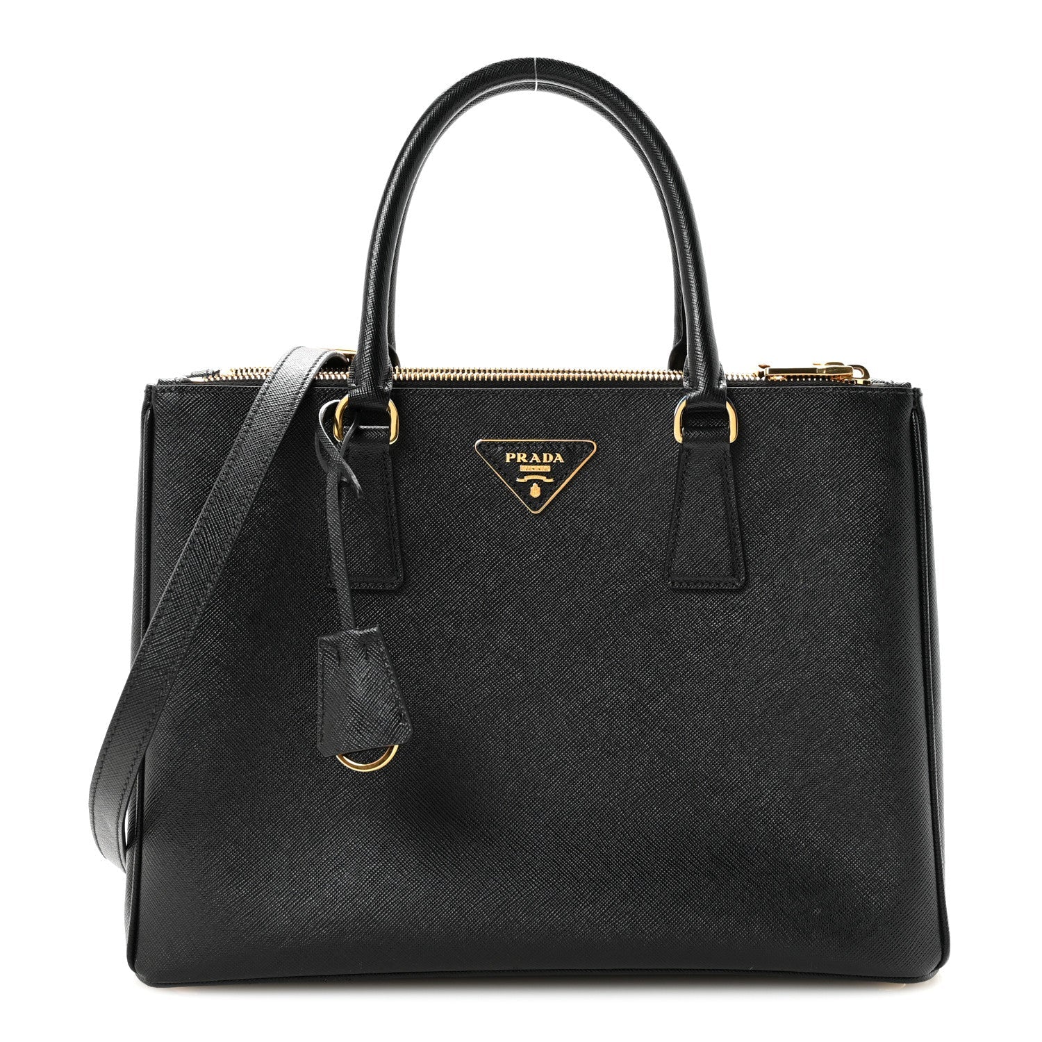 PRADA SAFFIANO GALLERIA DOUBLE ZIP | Tote Bag