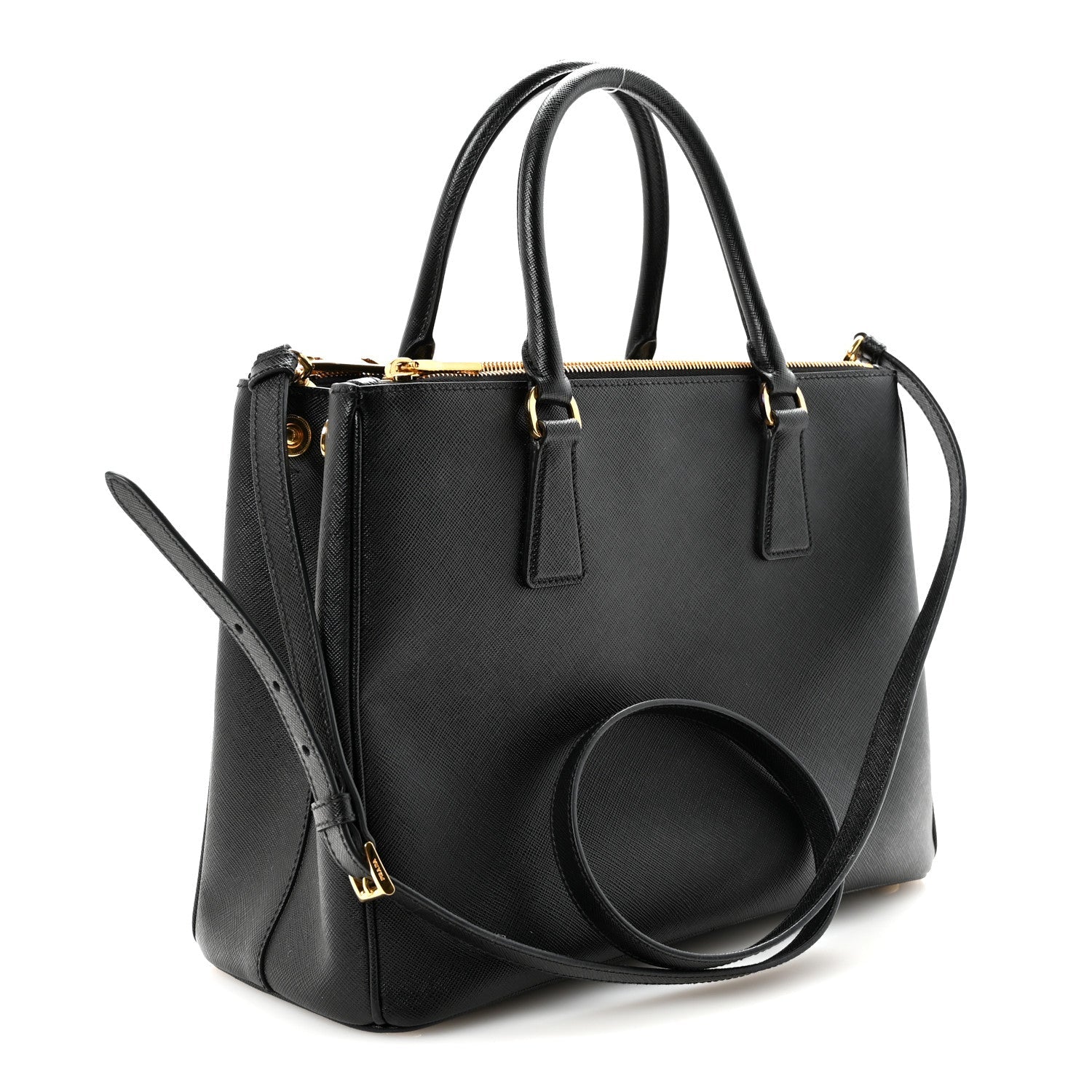 PRADA SAFFIANO GALLERIA DOUBLE ZIP | Tote Bag