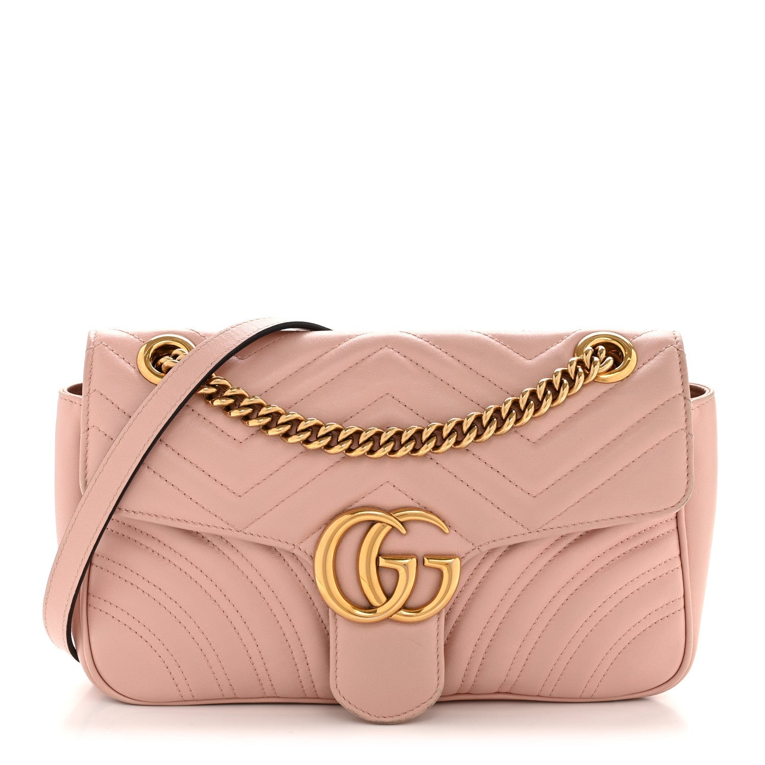 GUCCI MATELASSE GG MARMONT BAG | Perfect Pink